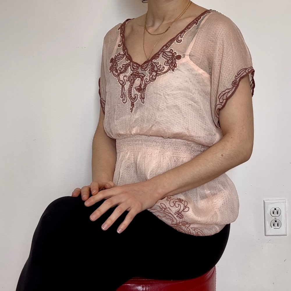 Delicate pink top